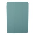 For Xiaomi Pad 6S Pro 12.4 Tri-fold Silicone Leather Tablet Case(Dark Green)