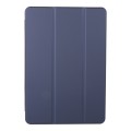 For Xiaomi Pad 6S Pro 12.4 Tri-fold Silicone Leather Tablet Case(Dark Blue)
