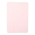 For Xiaomi Pad 6S Pro 12.4 Tri-fold Silicone Leather Tablet Case(Pink)