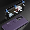 For Honor Magic V2 GKK Integrated Privacy Magnetic Folding Hinge All-inclusive Phone Case(Purple)