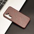 For Samsung Galaxy S24 5G Litchi Texture Back Cover Phone Case(Brown)