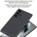 For Samsung Galaxy S24 Ultra 5G GKK Metal Paint Skin Feel Leather Full Coverage Phone Case(Black)