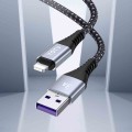 TOTU CB-5-L 15W USB to 8 Pin Data Cable, Length: 1m(Grey)