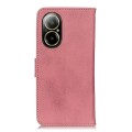 For Realme C67 4G KHAZNEH Cowhide Texture Flip Leather Phone Case(Pink)