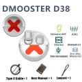 D MOOSTER D38 TWS Active Noise Reduction In-Ear Bluetooth Earphones Support APP Control(White)