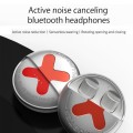 D MOOSTER D38 TWS Active Noise Reduction In-Ear Bluetooth Earphones Support APP Control(White)
