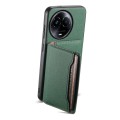 For Realme 11 5G Calf Texture Card Bag Design Full Coverage Phone Case(Green)