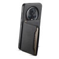 For Honor Magic5 Pro Calf Texture Card Bag Design Full Coverage Phone Case(Black)