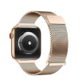 For Apple Watch Series 5 44mm DUX DUCIS Milanese Pro Series Stainless Steel Watch Band(Gold)