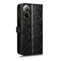 For Realme C67 4G Honeycomb Dot Texture Leather Phone Case(Black)