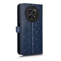 For Realme 12 5G Honeycomb Dot Texture Leather Phone Case(Blue)