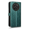 For Realme 12 5G Honeycomb Dot Texture Leather Phone Case(Green)