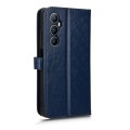 For Realme C65 4G Honeycomb Dot Texture Leather Phone Case(Blue)