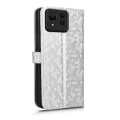 For Asus Zenfone 11 Ultra Honeycomb Dot Texture Leather Phone Case(Silver)
