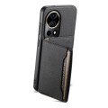 For Huawei nova 12 Pro Calf Texture Card Bag Design Full Coverage Phone Case(Black)