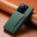 For Xiaomi Redmi K60 Ultra Calf Texture Card Bag Design Full Coverage Phone Case(Green)