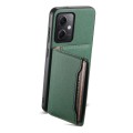 For Xiaomi Redmi Note 12 4G Global Calf Texture Card Bag Design Full Coverage Phone Case(Green)