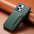 For Xiaomi Redmi Note 12 Pro 4G Calf Texture Card Bag Design Full Coverage Phone Case(Green)
