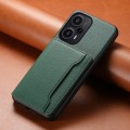 For Xiaomi Redmi Note 12 Turbo Calf Texture Card Bag Design Full Coverage Phone Case(Green)