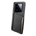 For Xiaomi 14 Pro Calf Texture Card Bag Design Full Coverage Phone Case(Black)