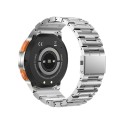 LEMFO AK59 1.43 inch AMLOED Round Screen Steel Strap Smart Watch(Silver)