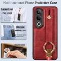For OnePlus Ace 3V Wristband Leather Back Phone Case(Red)