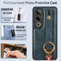 For OnePlus Ace 3V Wristband Leather Back Phone Case(Blue)