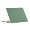 For MacBook Air 15.3 2024 A2941 (M2)/A3114 (M3) Laptop Matte Style Protective Case(Dark Green)