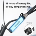 Yesido YSP15 Hanging-neck Double Dynamic Magnetic Wireless Bluetooth Earphone(Black)