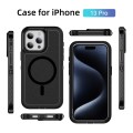 For iPhone 13 Pro Guard Magsafe Magnetic Ring Matte Phone Case(Black)