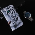 For Google Pixel 9 Pro Coloured Drawing Flip Leather Phone Case(Tiger)