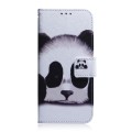 For Google Pixel 8a Coloured Drawing Flip Leather Phone Case(Panda)