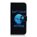 For Google Pixel 8a Coloured Drawing Flip Leather Phone Case(Anger)