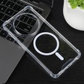 For Huawei Mate 60 / 60 Pro+ Four-corner Airbag TPU Hybrid PC Magsafe Phone Case(Transparent)
