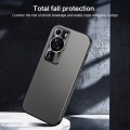 For Huawei P60 / P60 Pro R-JUST RJ-61 Electroplating Frosted TPU + PC Phone Case with Holder(Grey)