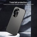 For Honor 100 Pro R-JUST RJ-61 Electroplating Frosted TPU + PC Phone Case with Holder(Silver)