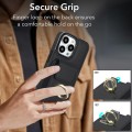 For iPhone 13 Pro Max Elastic Card Bag Ring Holder Phone Case(Black)
