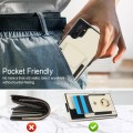 For Samsung Galaxy Note10+ Elastic Card Bag Ring Holder Phone Case(White)