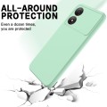 For ZTE Blade A34 Pure Color Liquid Silicone Shockproof Phone Case(Green)