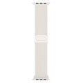 For Apple Watch Series 3 42mm Carbon Fiber Texture Snap Buckle Nylon Watch Band(Starlight)