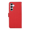 For Samsung Galaxy S24+ 5G ABEEL Side-Magnetic Litchi Pattern Leather RFID Phone Case(Red)