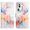 For OPPO Reno11 Pro 5G Global PT003 Marble Pattern Flip Leather Phone Case(Galaxy Marble White)