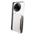For Realme 11 5G Crocodile Texture Card Bag Design Full Coverage Phone Case(White)