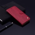 Oil Wax Texture Shockproof Flip Leather Phone Case For iPhone 15(Red)