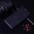 For iPhone 15 Frosted Business Magnetic Horizontal Flip PU Phone Case(Black)