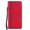 For iPhone 15 Pro Max Frosted Business Magnetic Horizontal Flip PU Phone Case(Red)