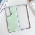 For Honor Magic Vs Pearlescent Paint Gradient Geometric Leather Phone Case(Green)