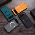For Google Pixel 9 CD Magnetic Ring Cloth Texture PU Phone Case(Orange)