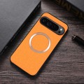 For Google Pixel 9 Pro CD Magnetic Ring Cloth Texture PU Phone Case(Orange)