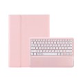 For Xiaomi Pad 6S Pro 12.4 Lambskin Texture Detachable Bluetooth Keyboard Leather Case(Pink)